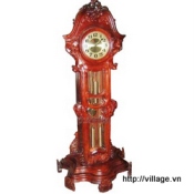 Đồng hồ hao văn chạm thủ công - Đồ gỗ mỹ nghệ Đồng Kỵ